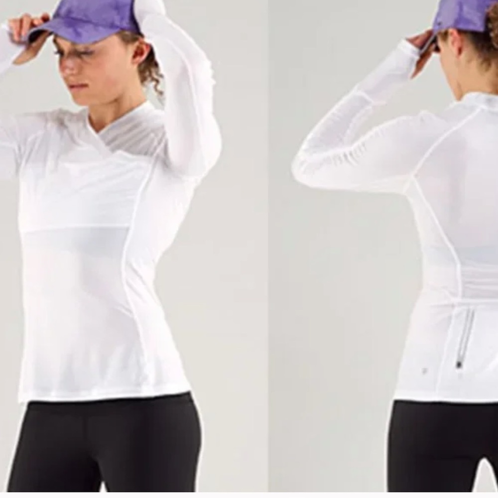 Lululemon Run: Sunbeam Pullover White M/ L